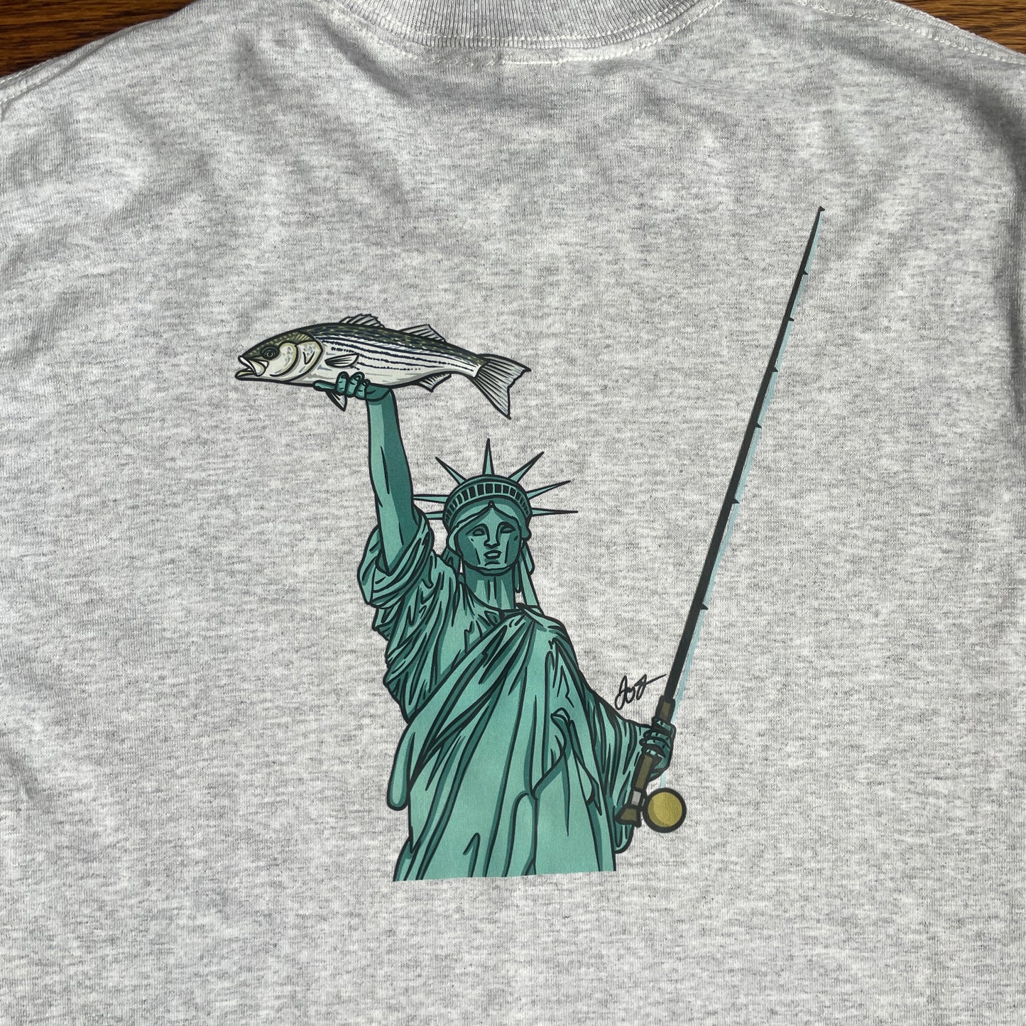 2XL Gildan Tee Lady Liberty Design