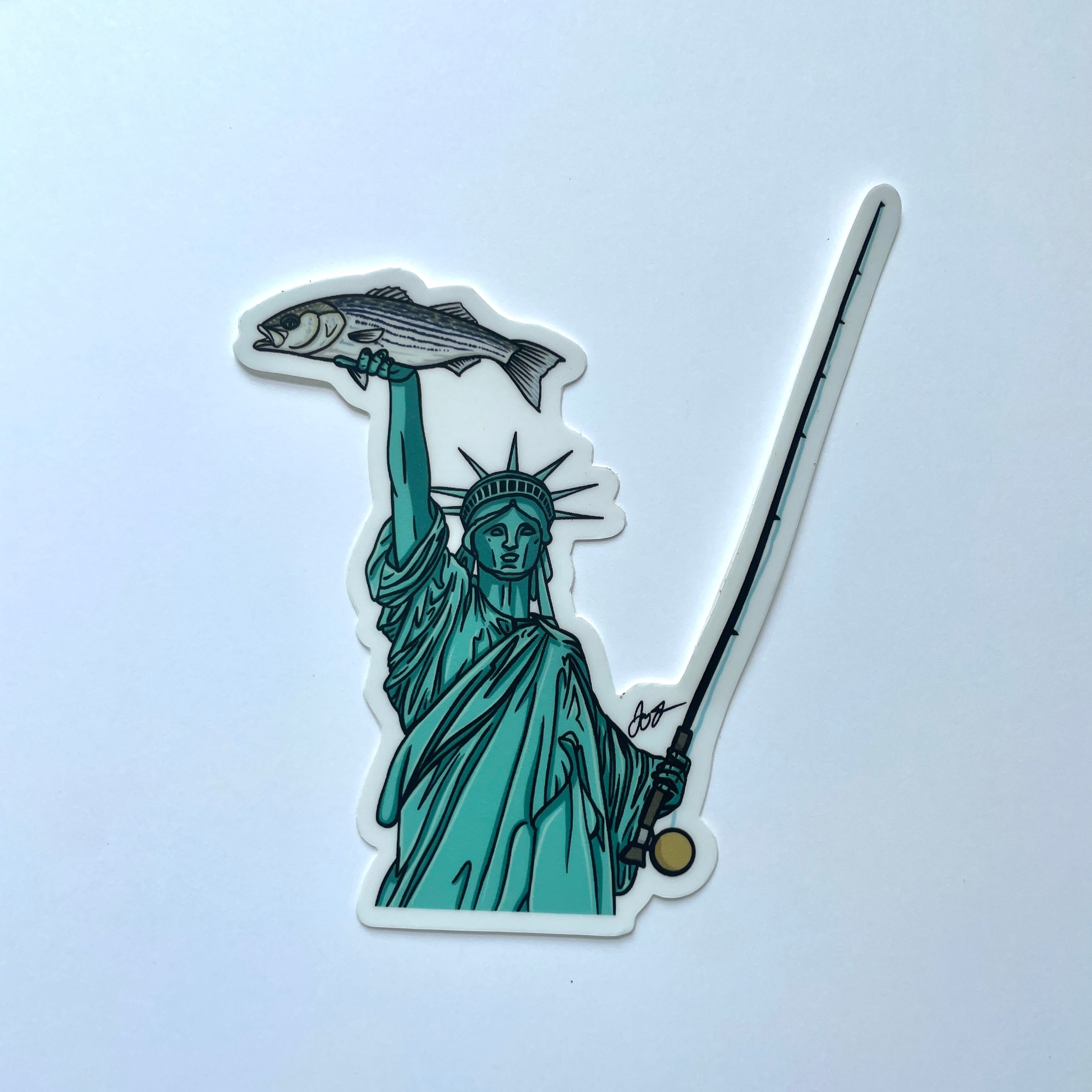 Lady Liberty Striper Decal – Jaybo Art